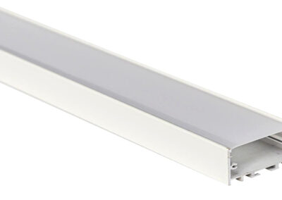 perfil de aluminio branco