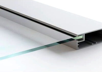perfil de aluminio branco