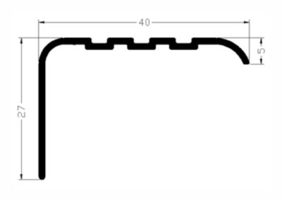 Contramarco de alumínio